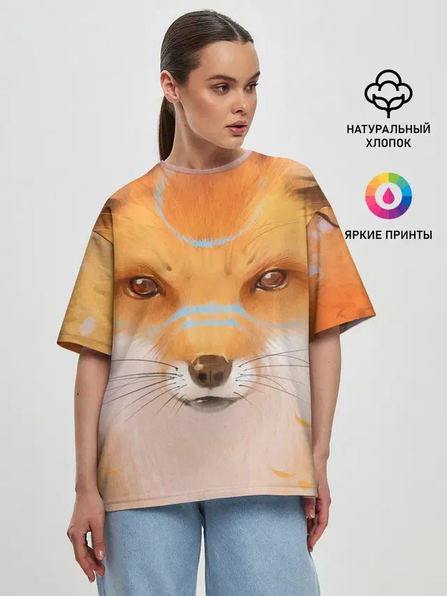 Женская футболка оверсайз
