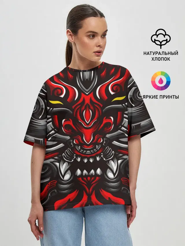 Женская футболка оверсайз