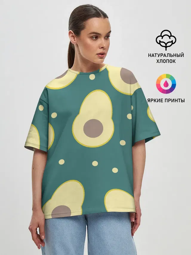 Женская футболка оверсайз