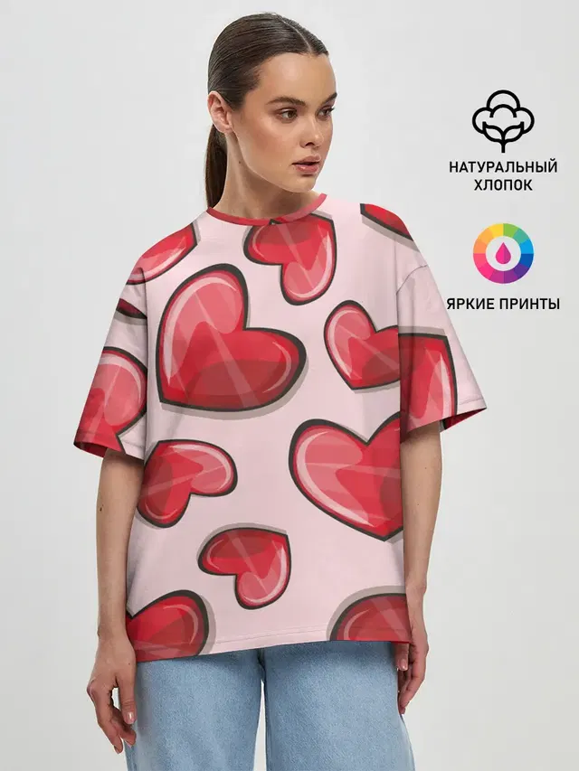 Женская футболка оверсайз