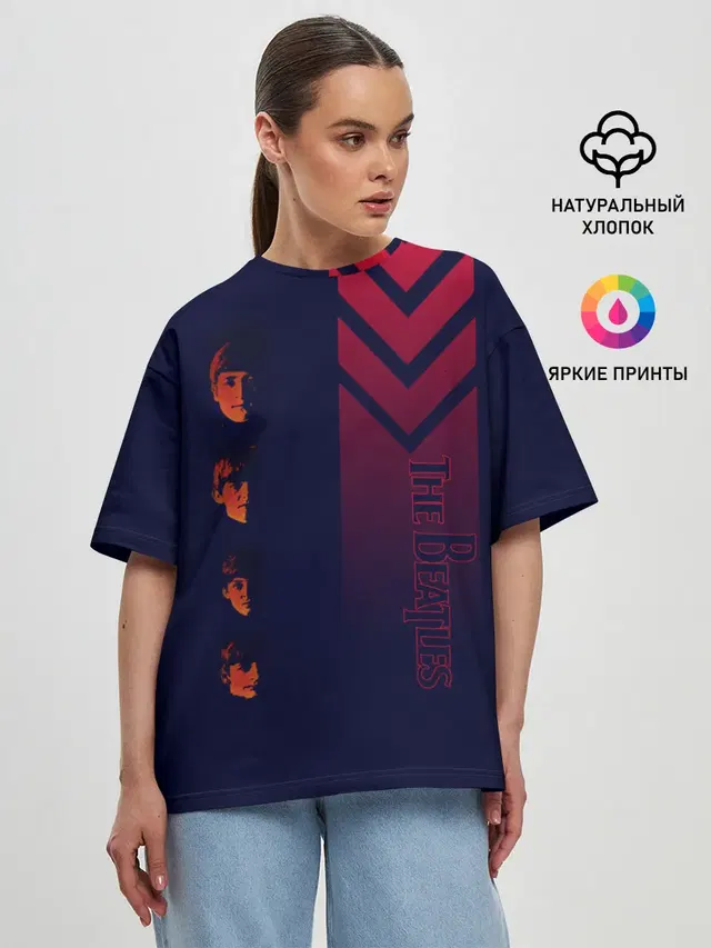 Женская футболка оверсайз