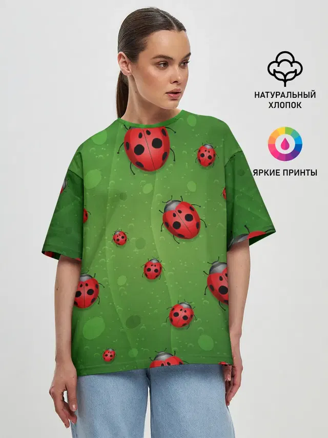 Женская футболка оверсайз