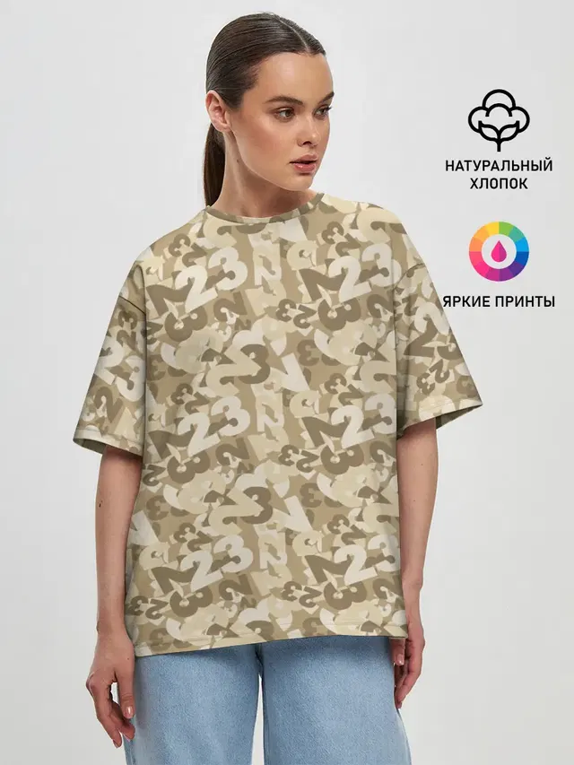 Женская футболка оверсайз