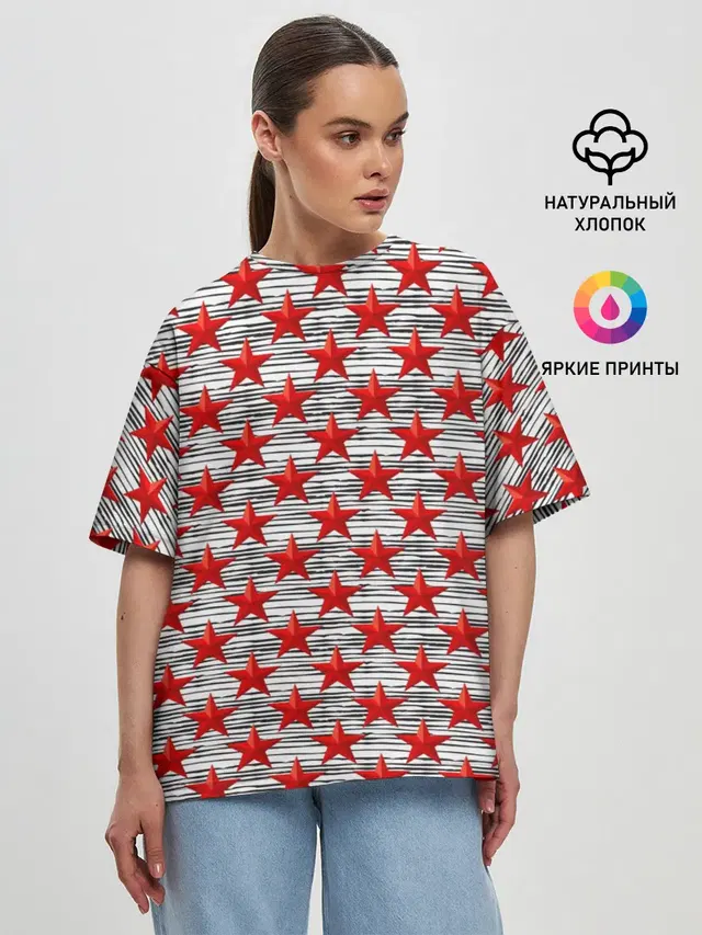 Женская футболка оверсайз