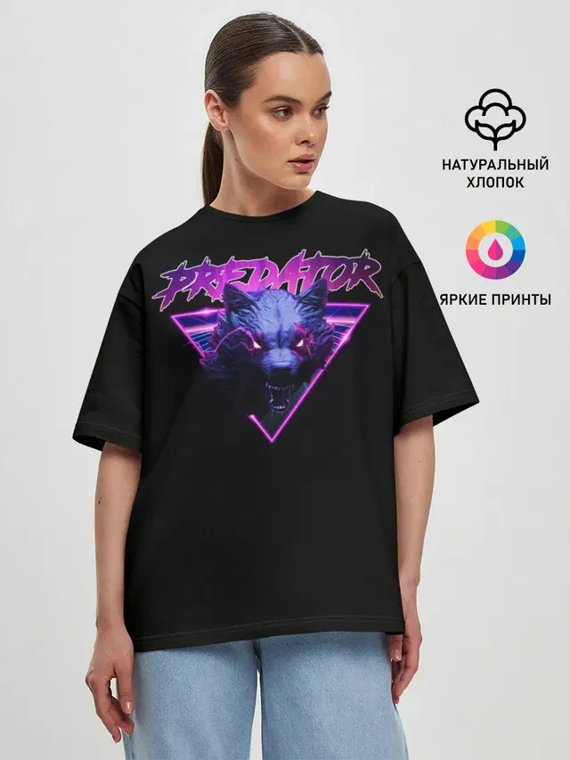 Женская футболка оверсайз