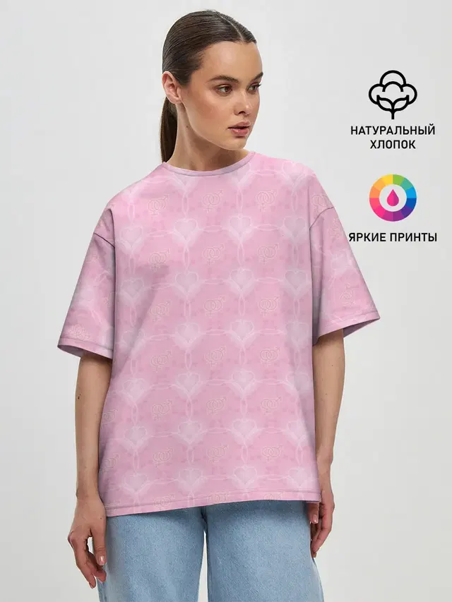 Женская футболка оверсайз