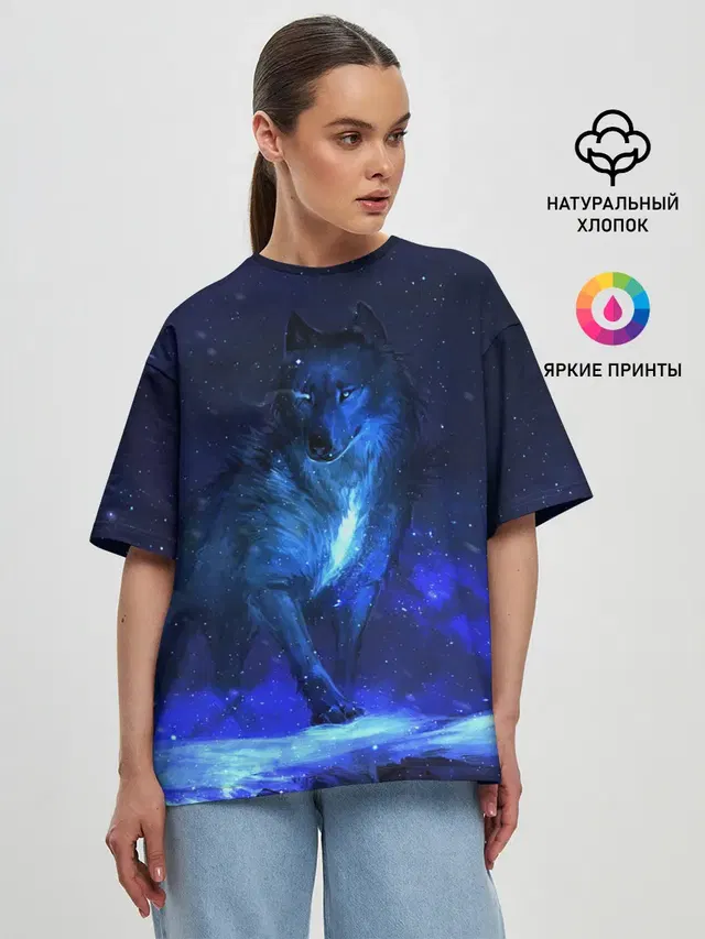 Женская футболка оверсайз
