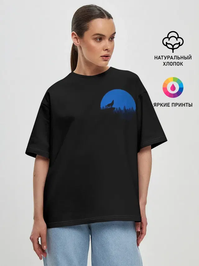 Женская футболка оверсайз