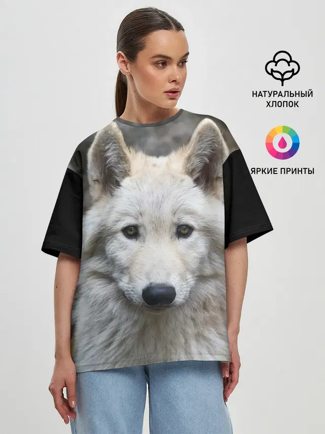 Женская футболка оверсайз