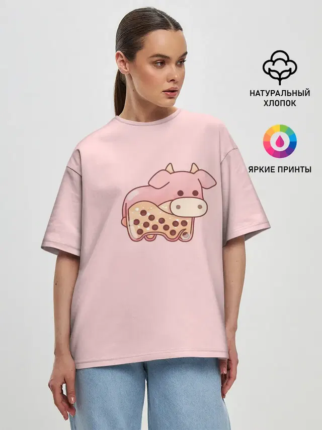 Женская футболка оверсайз