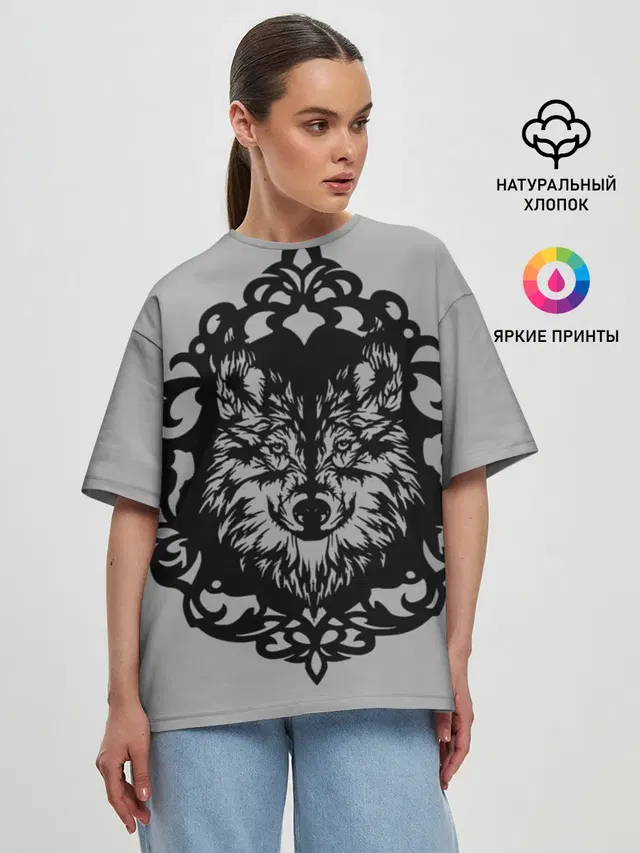 Женская футболка оверсайз