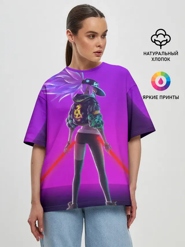 Женская футболка оверсайз