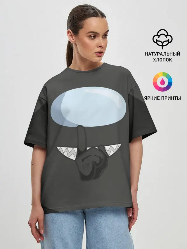 Женская футболка оверсайз