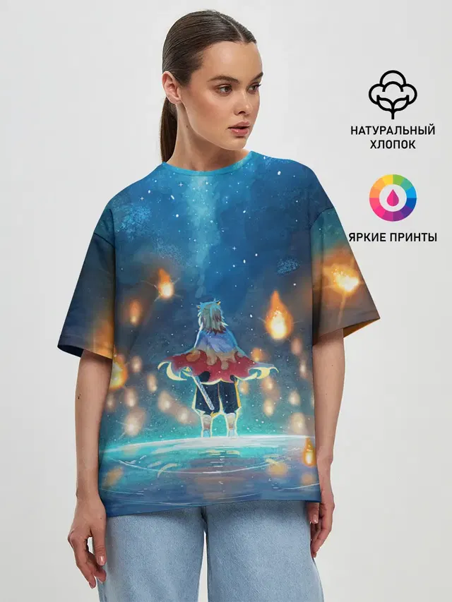 Женская футболка оверсайз