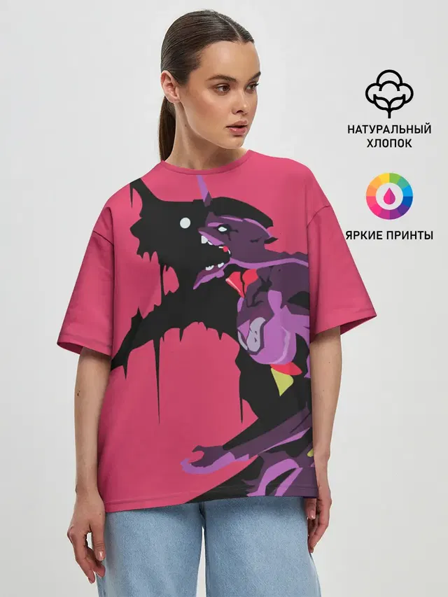Женская футболка оверсайз
