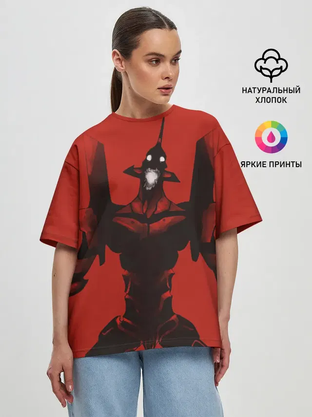 Женская футболка оверсайз