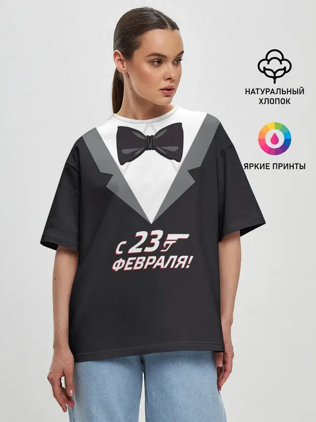 Женская футболка оверсайз