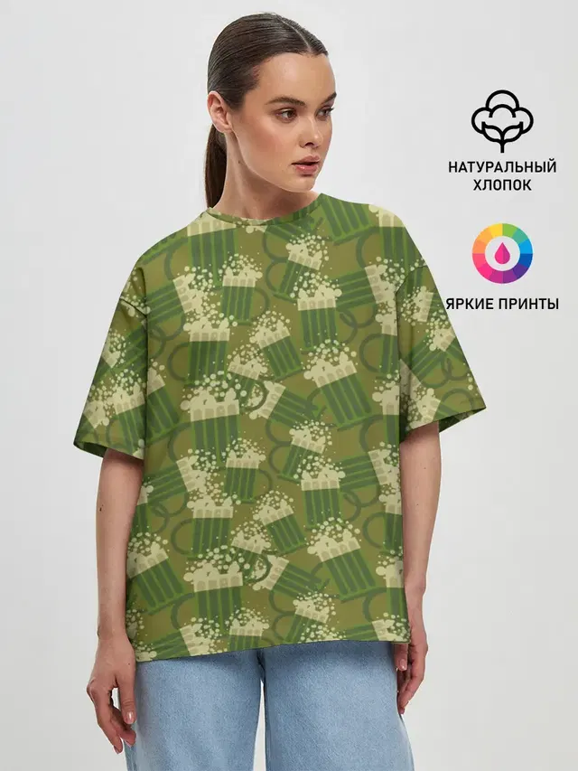 Женская футболка оверсайз