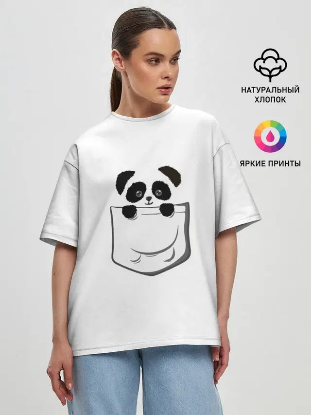 Женская футболка оверсайз