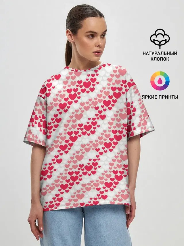 Женская футболка оверсайз