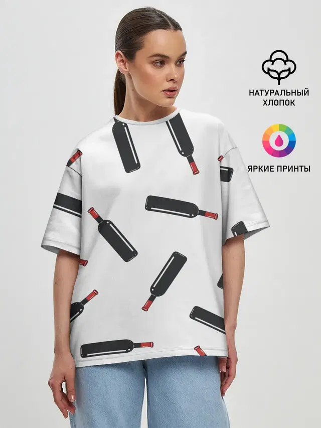Женская футболка оверсайз