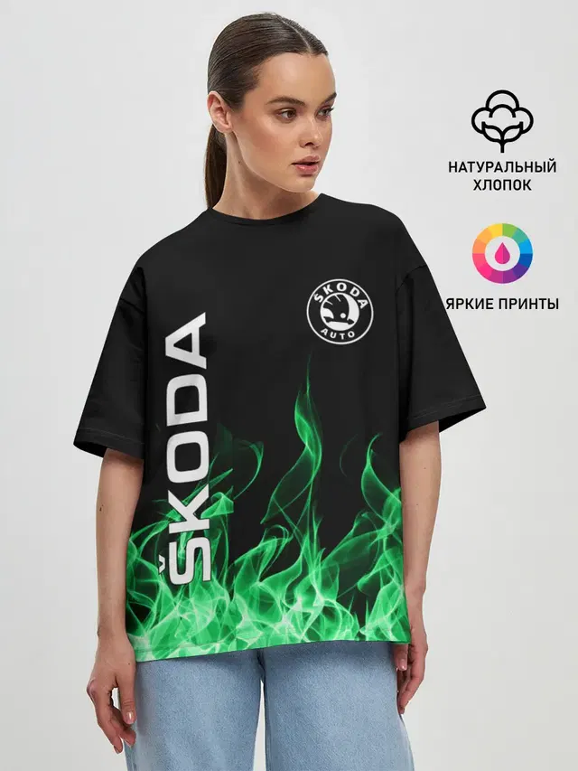 Женская футболка оверсайз