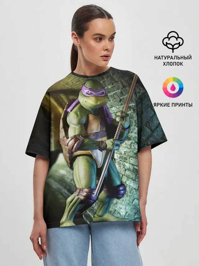 Женская футболка оверсайз
