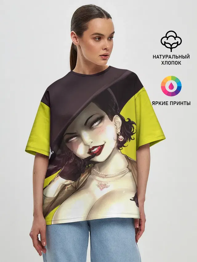 Женская футболка оверсайз