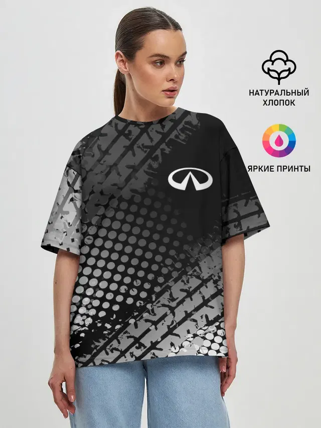 Женская футболка оверсайз