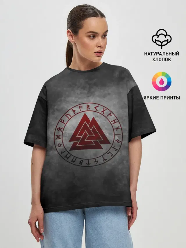 Женская футболка оверсайз