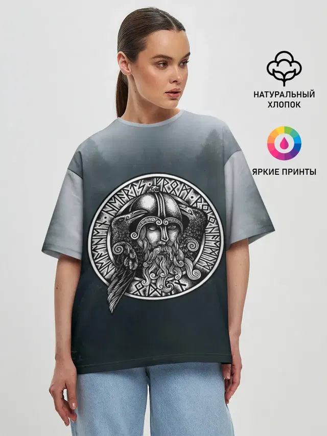 Женская футболка оверсайз