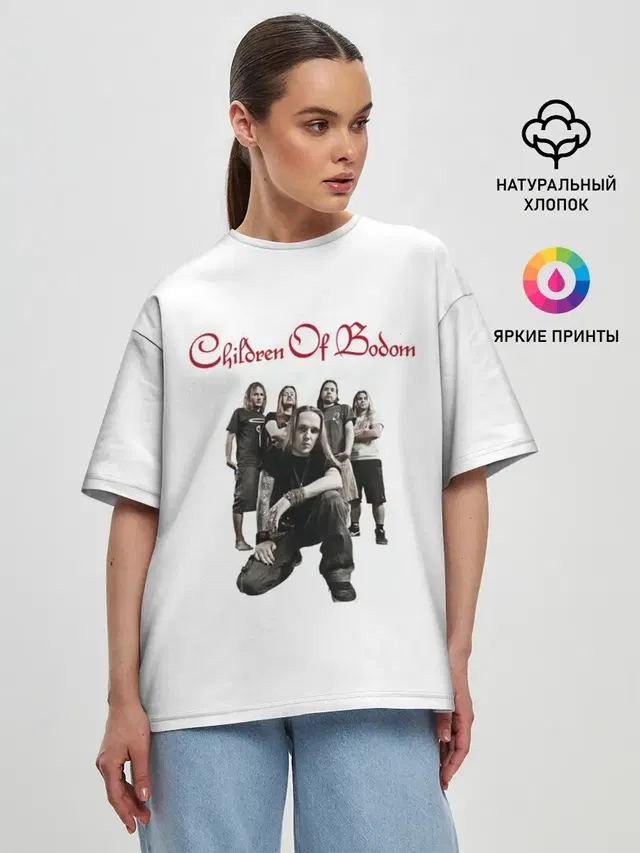 Женская футболка оверсайз