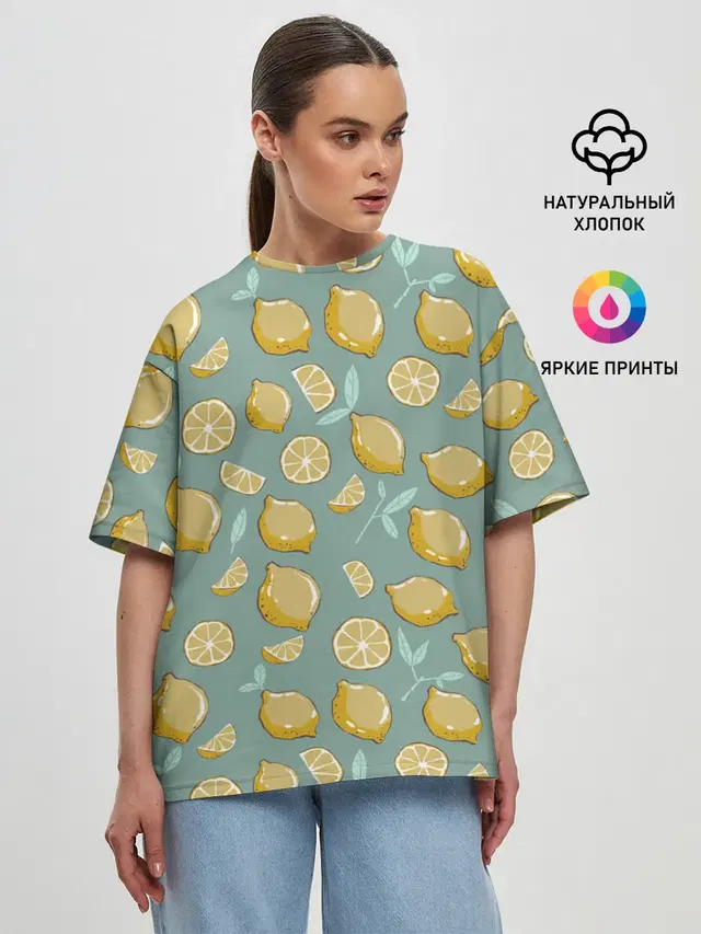 Женская футболка оверсайз