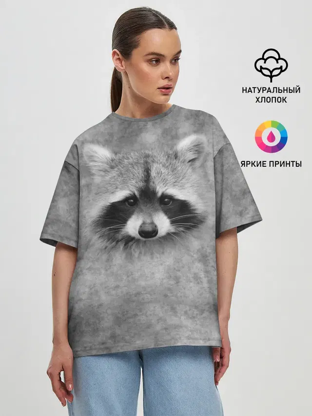 Женская футболка оверсайз