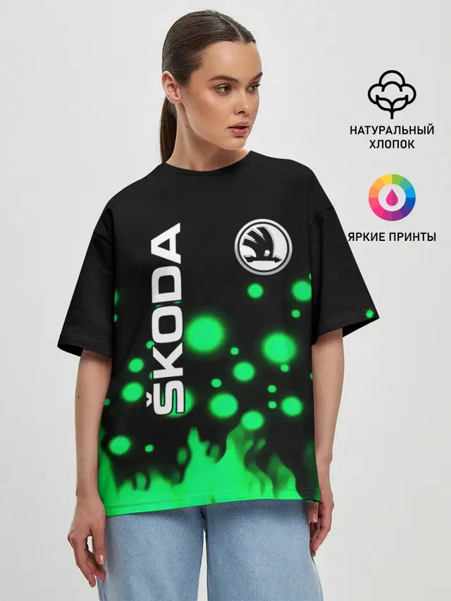 Женская футболка оверсайз