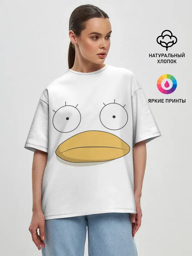 Женская футболка оверсайз