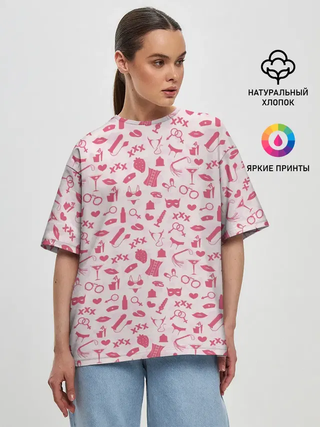 Женская футболка оверсайз