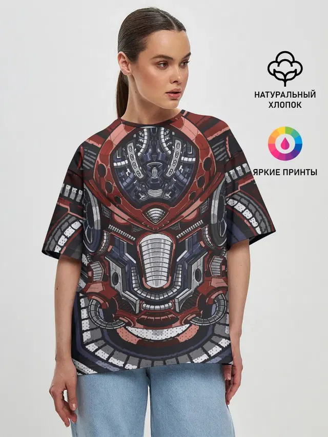 Женская футболка оверсайз