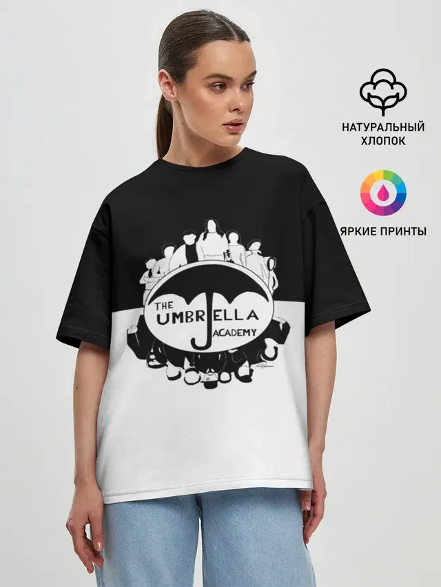 Женская футболка оверсайз