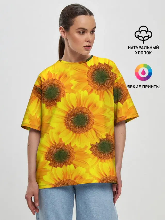 Женская футболка оверсайз