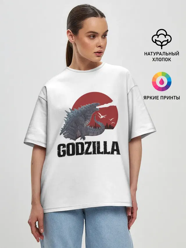 Женская футболка оверсайз