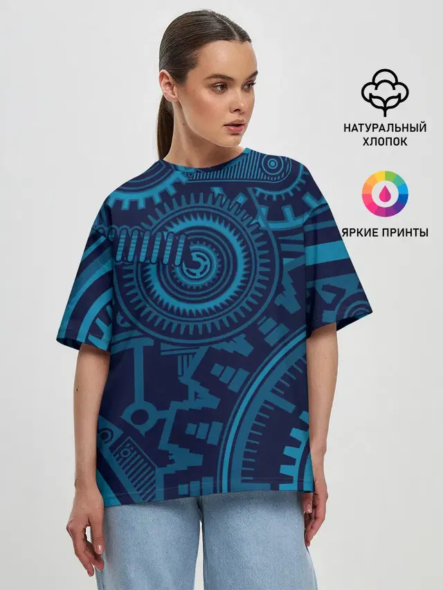 Женская футболка оверсайз