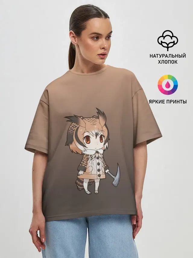 Женская футболка оверсайз