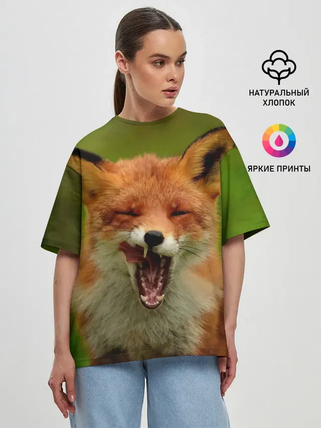 Женская футболка оверсайз