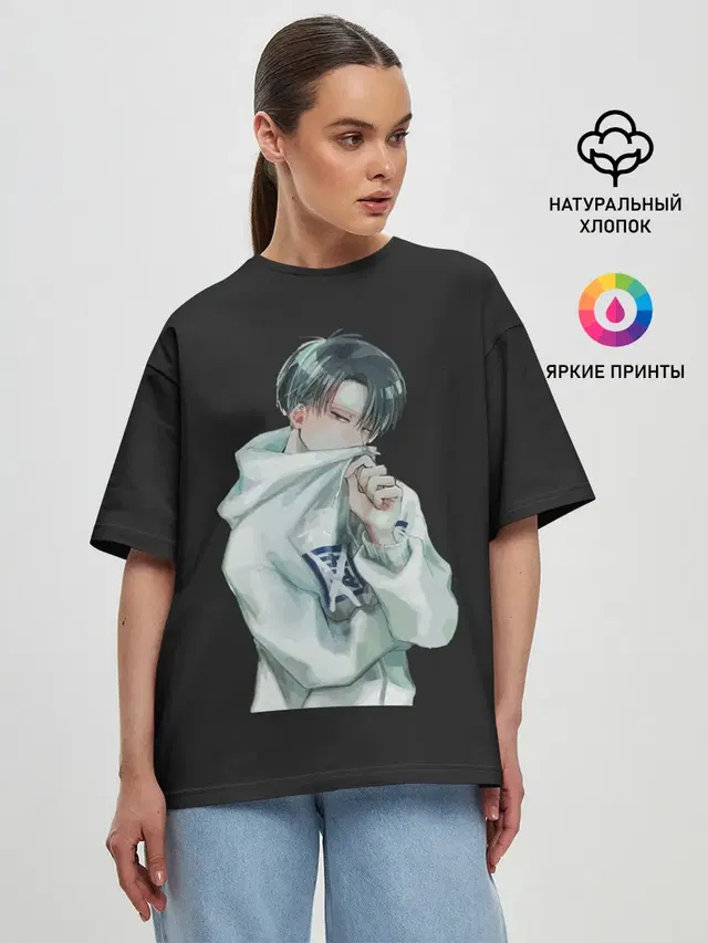 Женская футболка оверсайз