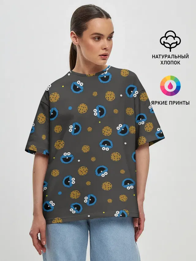 Женская футболка оверсайз