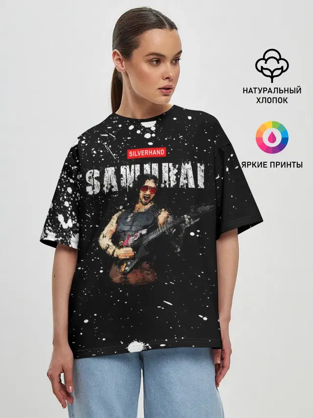 Женская футболка оверсайз