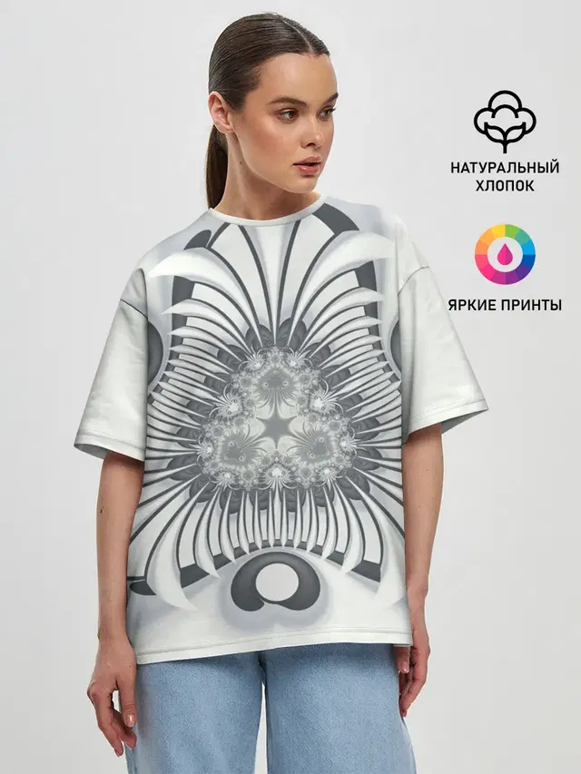 Женская футболка оверсайз