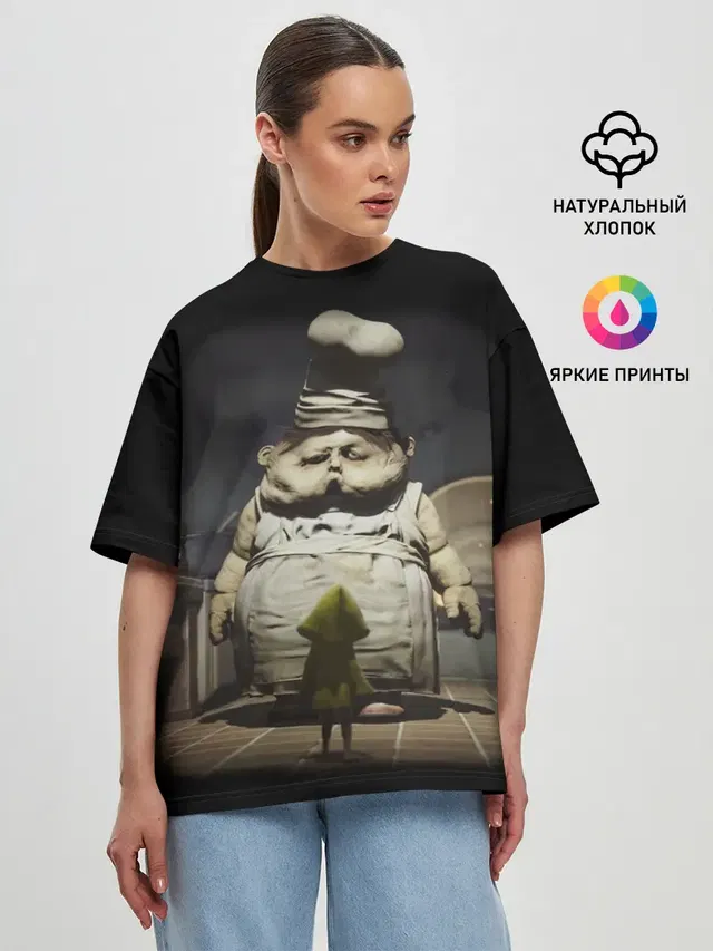 Женская футболка оверсайз