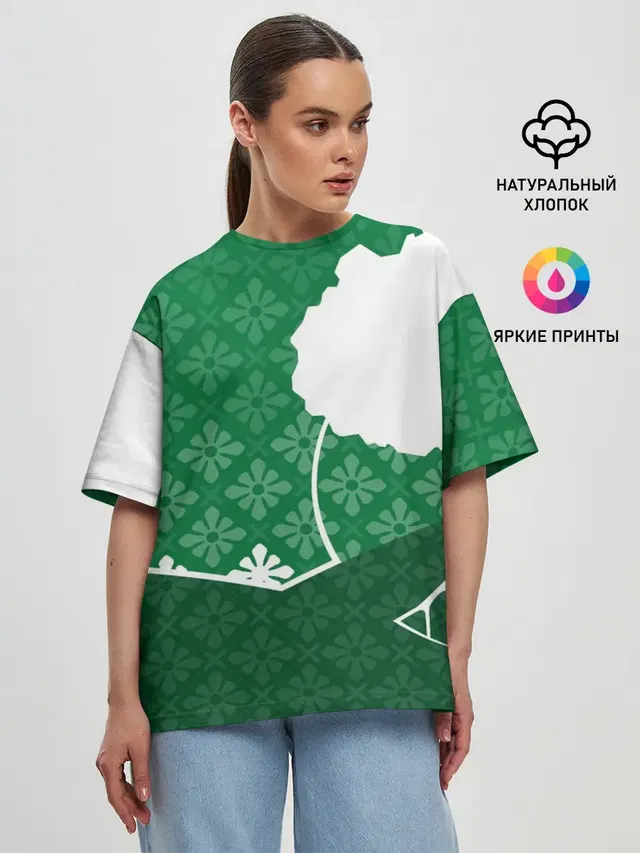 Женская футболка оверсайз